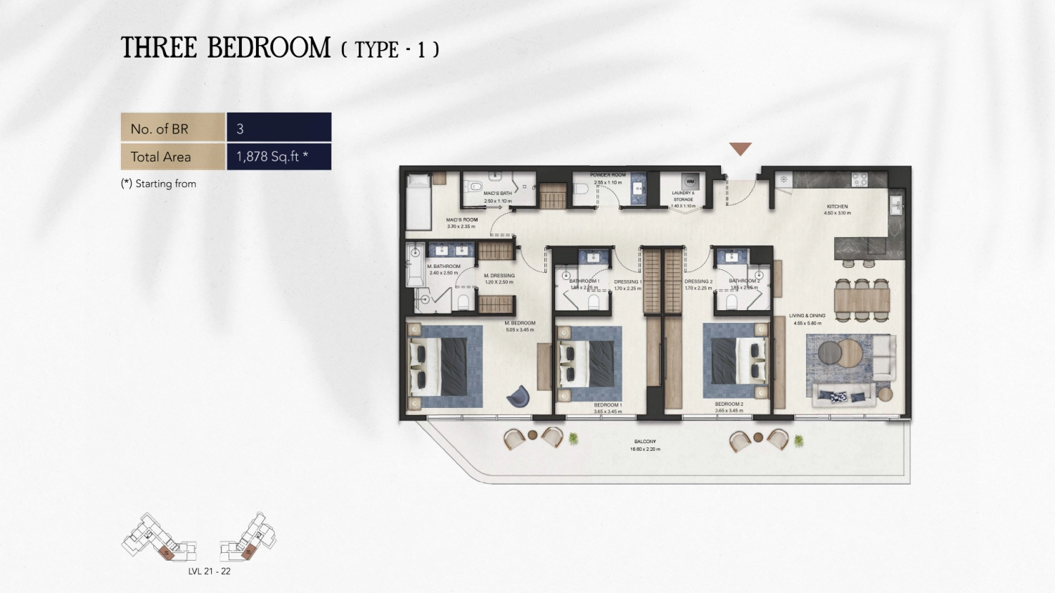 3 BR - Type A